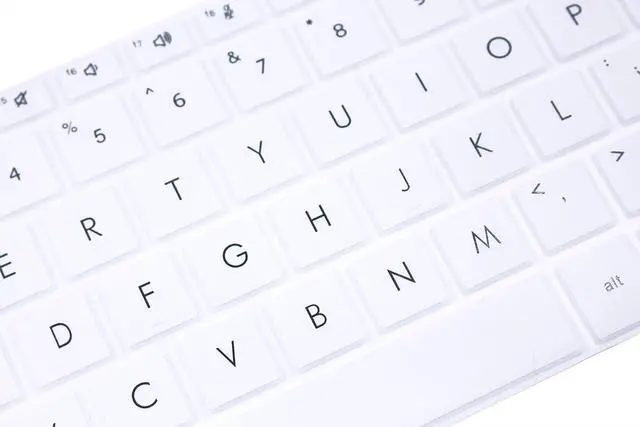 Alt view image 3 of 5 - Keyboard Skin Cover Compatible for 2022 2023 HP EliteBook 830 835 G9 G10 13.3" Notebook, HP EliteBook 840 845 1040 G9 G10 14 inch Laptop (NOT for 840 845 1040 G8 G7 G6 G5 G4 G3) - White