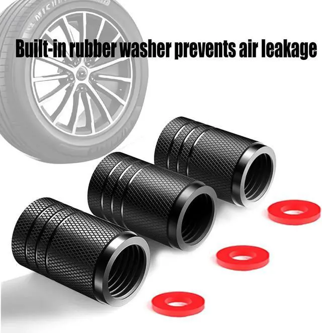 Alt view image 2 of 5 - American Flag Tire Valve Stem Caps, Aluminum USA Caps Black, Universal Dust Proof Covers for Cars Trucks Bikes Motorcycles Bicycles Corrosion Resistant Black and White National Flag 12PCS