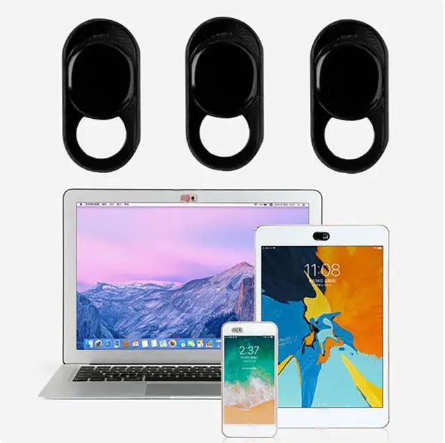 Alt view image 3 of 3 - 3pcs Metal Camera Lens Cap, Ultra Thin Camera Privacy Cover Webcam Cover Blocker Slider for Smartphone Tablet Desktop Laptop