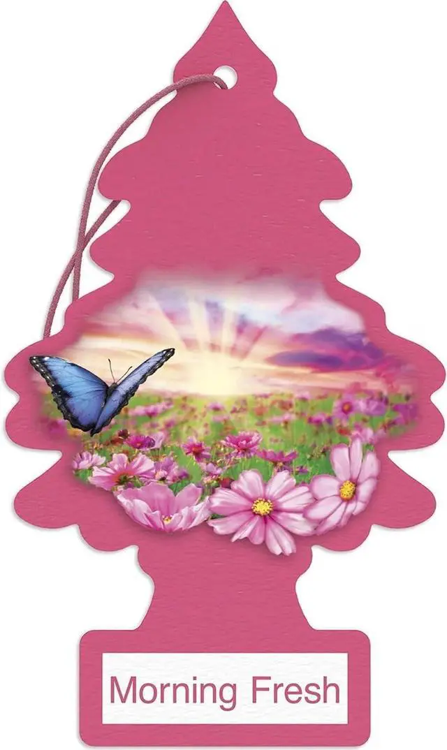 Main image of LITTLE TREES Car Air Freshener | Hanging Paper Tree for Home or Car | Morning Fresh | 3 Pack