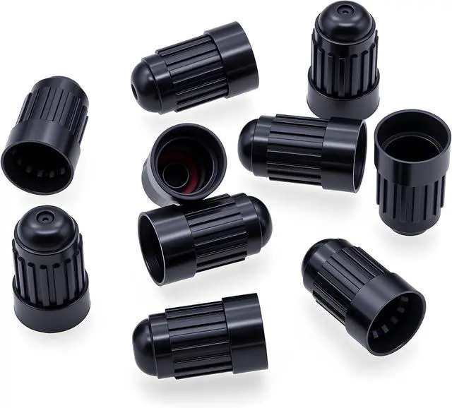 Alt view image 2 of 7 - 10PCS Plastic TPMS Tire Valve Stem Caps, Black Wheel Tire Valve Stem for TR20008 TPMS, Universal Tire Valve Stem Covers for Cars, SUV, Trucks, Bikes, Motorcycles, Bicycles