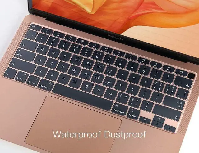 Alt view image 5 of 7 - CaseBuy Premium Ultra Thin Keyboard Cover for MacBook Air 13.3" 2021 2020 | Model A2179 A2337 M1 Chip, MacBook Air 13 inch M1 TPU Protective Skin(Not Fit 2022-2026 Air M2 M3 M4 M5 A2681 A3113 A3240)