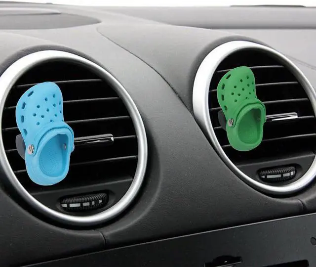 Alt view image 6 of 7 - Refillable Shoes Car Air Freshener for Women, 4 PCS Fun Car Air Freshener Vent Clips Accessories Cute for Car (12 PCS Fragrance Pads)