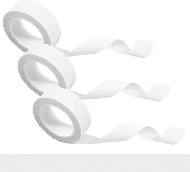 Main image of SynHHergyx 3 Rolls White Washi Tape Self-Adhesive Decorative Painters Tape 32 Feet x 0.6 Inch Washi Tapes Decorative Masking Tapes Duct Craft for Packaging Decor Journals Scrapbooks Planners DIY Gift