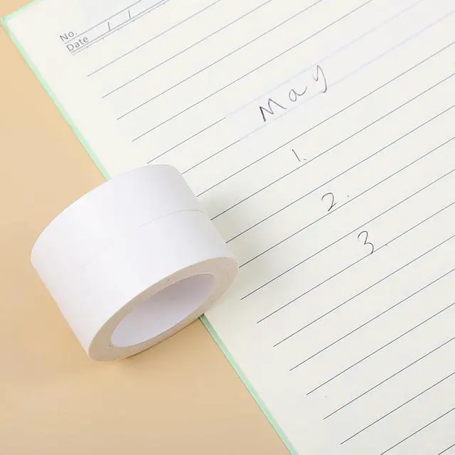 Alt view image 7 of 7 - SynHHergyx 3 Rolls White Washi Tape Self-Adhesive Decorative Painters Tape 32 Feet x 0.6 Inch Washi Tapes Decorative Masking Tapes Duct Craft for Packaging Decor Journals Scrapbooks Planners DIY Gift