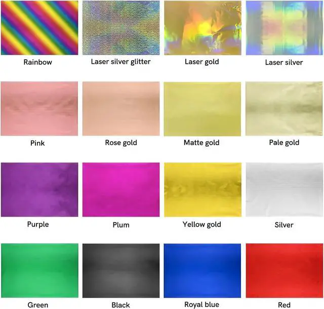 Alt view image 6 of 7 - BAOFALI 50 Pcs Toner Reactive FoilFoil Paper for Toner Foiling Foil by Laser Printer and Laminator, for Scrapbooking Paper Crafts 7.9x11.4inch 16 Color Mixing