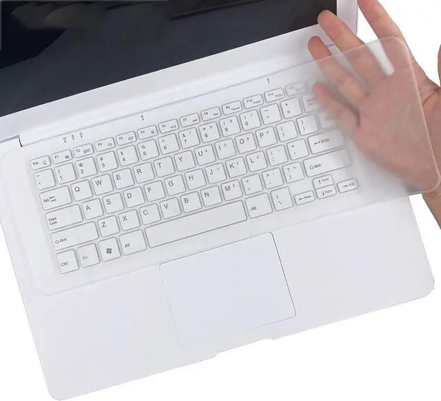 Main image of 14.48" x 5.2" Universal Keyboard Cover Skin Design for 15.6"-17.3" Laptop Notebook with Numeric Keypad Keyboard, Ultra Thin Silicone Waterproof Keyboard Cover Protector-Clear