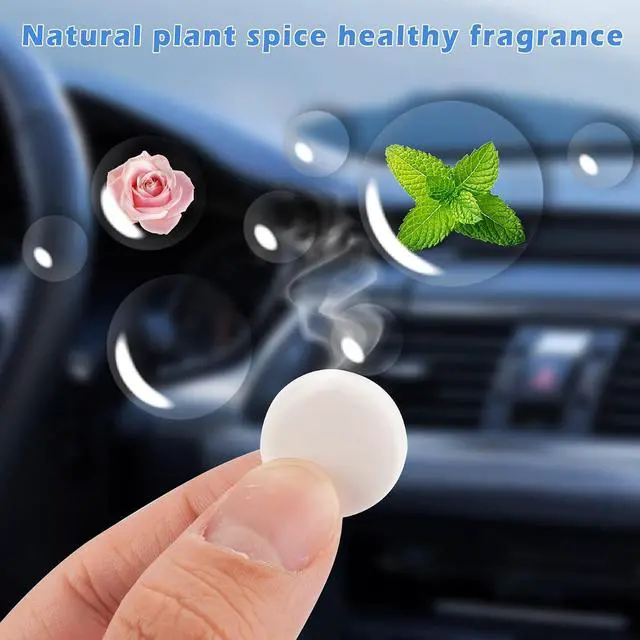 Alt view image 2 of 7 - 10 Pcs Car Air Fresheners Refills Solid Fragrance Replacement Pads Car Air Vent Clip Freshener Long Lasting Air Freshener for Car (Jasmine Flavor)