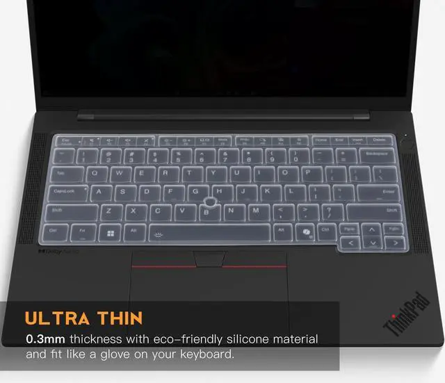 Alt view image 3 of 6 - Keyboard Cover for 2026 2025 Lenovo ThinkPad E14 Gen 7, Thinkpad L14 P14s Gen7/Gen 6/Gen 5 14", Thinkpad T14 T14s Gen 6/Gen 5 14" Laptop (NOT Fit T14 T14s L14 P14s Gen 4/3/2/1, E14 Gen 6/5/4)