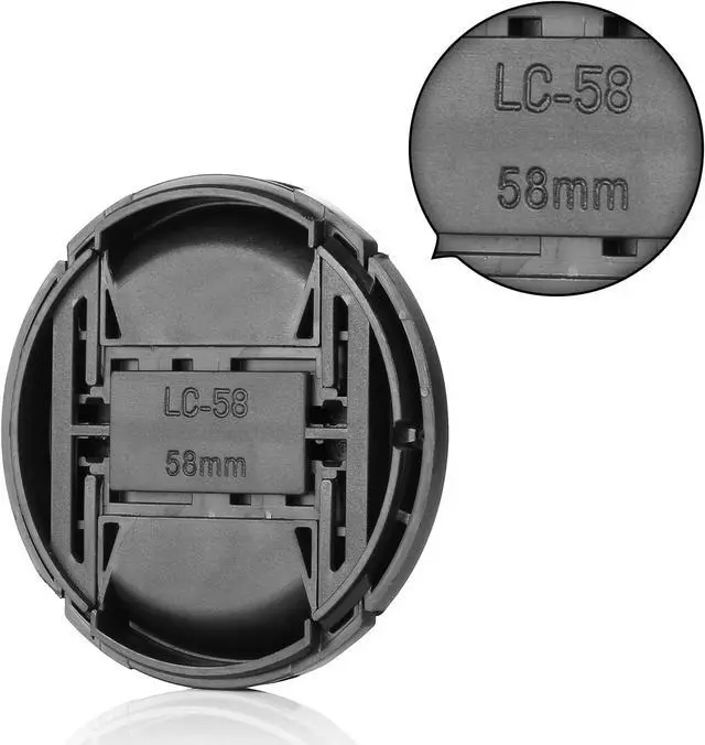 Alt view image 4 of 6 - ChromLives Camera 58mm Lens Cap Center Pinch with Lens Cap Leash Hole Bundle Compatible with DSLR Cameras Nikon Sony Canon & Other DSLR Cameras UV Lens