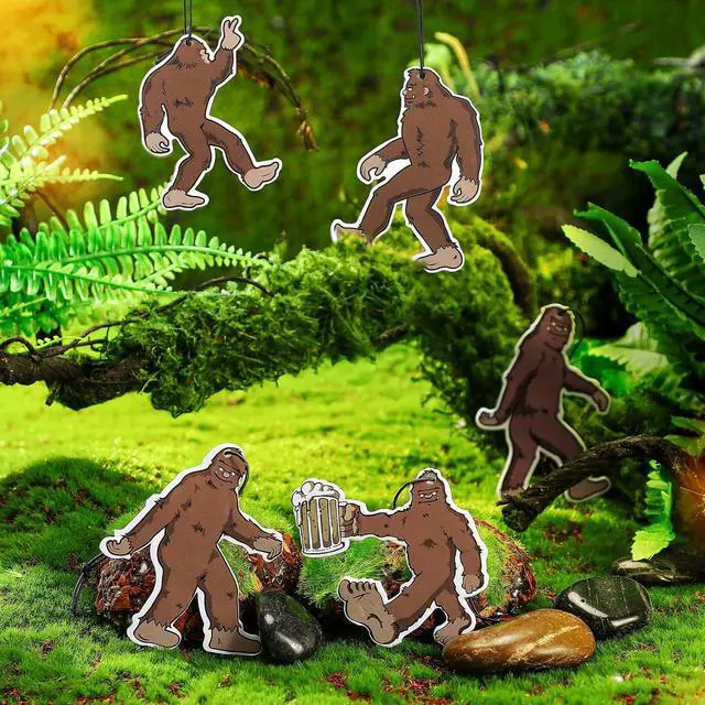 Alt view image 2 of 7 - Frienda 5 Pieces Funny Sasquatch Car Freshener Air Bigfoot Gift | Bigfoot Car Accessories Hilarious Sasquatch with 5 Style Design Decor for Christmas Birthday Gifts Stocking Stuffer Women Men