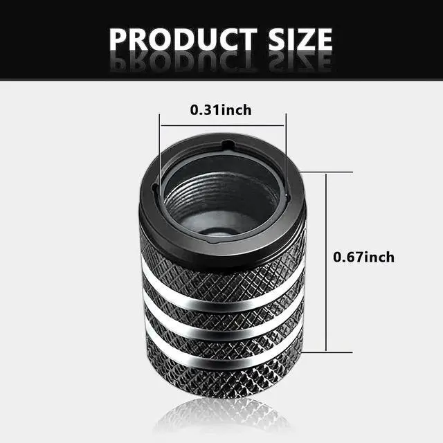 Alt view image 2 of 6 - Pack-5 Tire Valve Stem Cap Cover, Dog Paw Tire Caps Leak-Proof Corrosion Resistant Alloy for Car Motorcycle (Black)