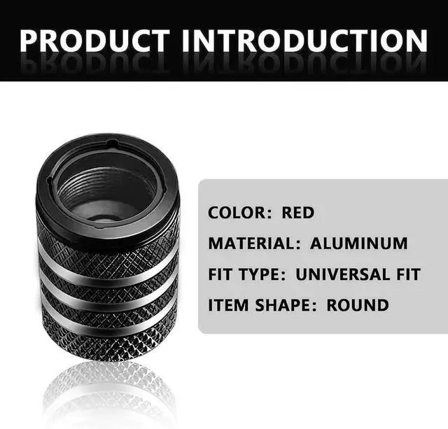 Alt view image 3 of 6 - Pack-5 Tire Valve Stem Cap Cover, Dog Paw Tire Caps Leak-Proof Corrosion Resistant Alloy for Car Motorcycle (Black)