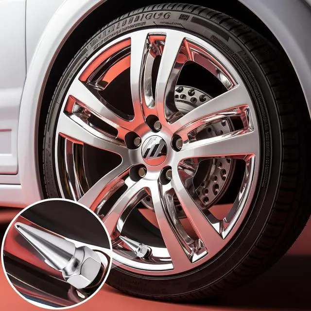 Alt view image 3 of 7 - 4PCS Spiked Shape Tire Valve Stem Caps, Aluminum Car Air Stem Cap, Universal Dustproof Tire Valve Stem Covers for Cars, SUV, Trucks, Bikes, Motorcycles, Bicycles(Silver)