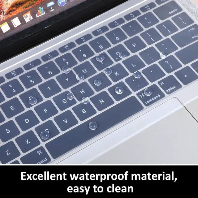 Alt view image 4 of 7 - Universal Keyboard Cover Protector Skin for 13", 14", 15.6" Laptop Notebook Waterproof Dustproof Clear Ultra Thin Silicone Keyboard Covers for 15"-17.3"