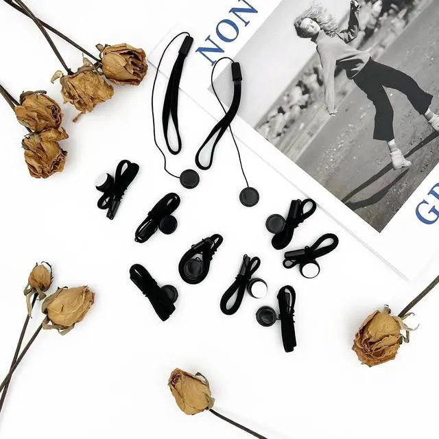 Alt view image 6 of 6 - 10-Pack Camera Lens Cap Keepers Universal Lens Cap Leash Tether Holders for Canon, Nikon, Sony, Sigma & Tamron DSLR/Mirrorless Lenses