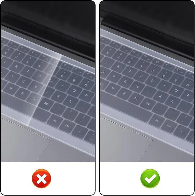 Alt view image 6 of 7 - Universal Keyboard Protector Cover Skin for Laptop Notebook 15" 15.6" 16" Anti Dust Waterproof Keyboard Covers (13.7" x 5")