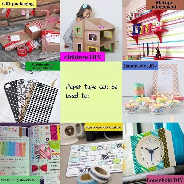 Alt view image 5 of 5 - CIAIJE Wave Foil Dots Washi Tape, 5/8" x 393 Inches (15mm x 10M) Craft Decorative Tape