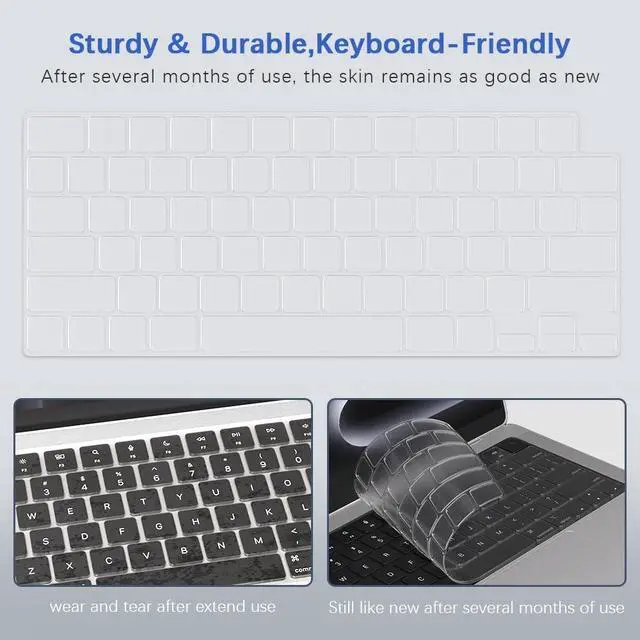 Alt view image 3 of 7 - Keyboard Cover Skin for 2026 MacBook Neo 13 inches A18 Pro | TPU, US/ANSI Layout, Anti-Spill Dust Proof Washable, Keyboard Protector Accessories