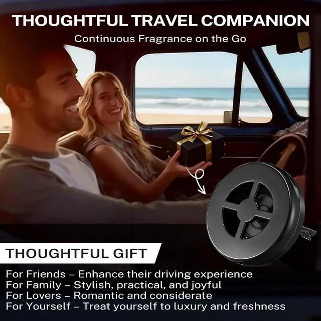 Alt view image 7 of 7 - 1 Pack Car Scent Holder Compatible with Bath & Body Works Refills | Car Fragrance Holder, Air Freshener Vent or Visor Clip, Refillable Diffuser, Easy-Open, Refills Not Included, Classic Black