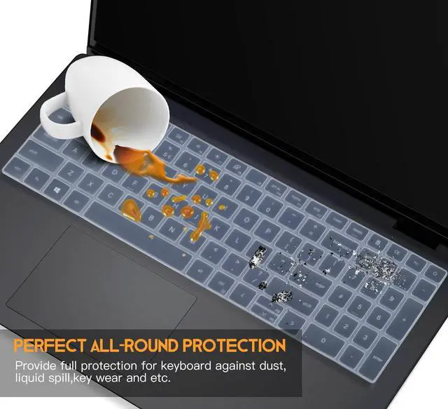 Alt view image 7 of 7 - Keyboard Cover for 2026 2025 Dell 15 Laptop DC15250 DC15255 15.6", Inspiron 15 3510 3520 3511 3515 3525 3530 3535 5510 5515 5518 15.6 / Inspiron 16 5640 5645 Skin -Clear