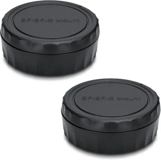 Main image of JJC 2-Pack EF Mount Body Cap Rear Lens Cover for Canon T6 T7 T5 90D 80D 5D | for Canon Rebel T4i T5i T6i T6s T7i T8i XTi XSi SL3 SL2 70D 77D 60D 5D Mark II III IV 6D 7D & More EF Mount Camera and Lens