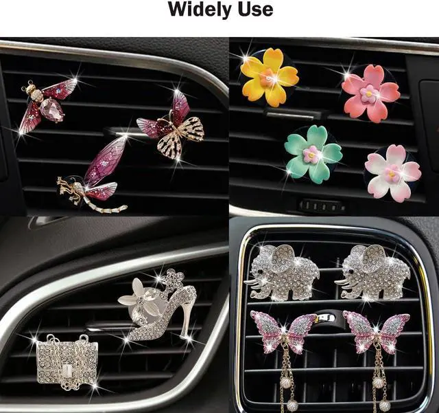 Alt view image 6 of 7 - 30Pcs Car Air Vent Clip Replacement Pads, 16mm Unscented Refill Tablets for Car Air Freshener Clips, Car Diffuser Refill Felt Pads Essential Oil Diffuser Cotton Pads