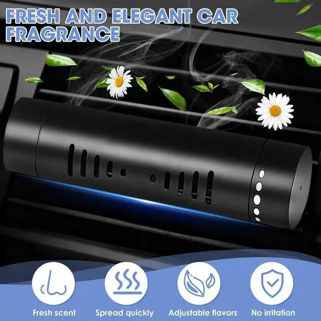Alt view image 5 of 7 - 2 Pcs Car Air Essential Oil Diffuser Vent Clip Set (Black) | Premium Aluminum Air Freshener Diffuser with 12 Pcs Odorless Refill Sticks Suitable for Cars, Office, Kitchen, and Bedroom