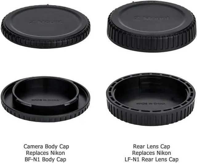 Alt view image 2 of 7 - JJC 2-Pack Z Mount Body Cap & Rear Lens Cover for Nikon Z6 III II Z7 II Z5 | Back Sensor Dust Cap for Z6III Z6II Z7II Z5II Z5 Z6 Z7 Z8 Z9 Z50 Z50 II Z50II ZR Zf Zfc Mirrorless Camera & Z Mount Lens