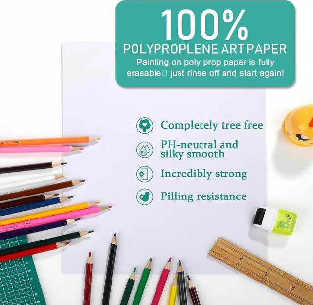 Alt view image 2 of 7 - TecUnite 60 Sheets Watercolor Paper Pad Bulk Art White Cold Press Painting Paper for Artist Watercolorist Drawing(5 x 7 Inch,Cold Press)