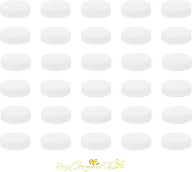 Main image of ORIESSE 30Pcs Unscented Essential Oil Perfume Car Air Freshener Refill Pads | 17mm White Refill Replacement Tablets for Car Air Freshener Vent Clips Car Diffuser,Custom Car Scent Fragrance