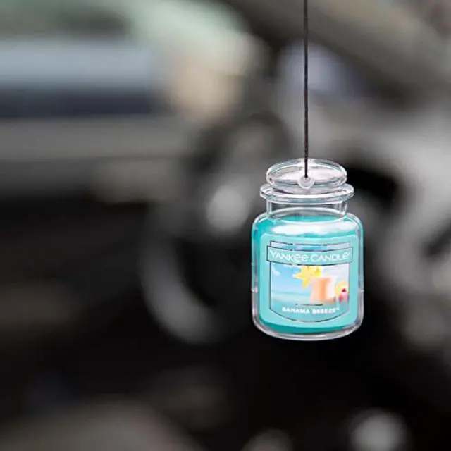 Alt view image 4 of 4 - Yankee Candle Car Air Fresheners Hanging Car Jar Ultimate 3-Pack Neutralizes Odors Up To 30 Days Includes: 1 Bahama Breeze 1 Black Coconut and 1 Turquoise Sky