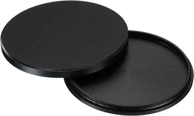 Main image of PATIKIL 55mm Lens Cap, Camera Lens Cap Cover Universal Front Metal Lens Filter Stacks Cap Protective Case for 55mm Camera Circular Polarizing Fader ND Filter, Black