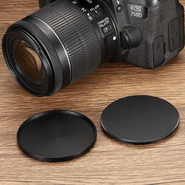 Alt view image 5 of 5 - PATIKIL 55mm Lens Cap, Camera Lens Cap Cover Universal Front Metal Lens Filter Stacks Cap Protective Case for 55mm Camera Circular Polarizing Fader ND Filter, Black