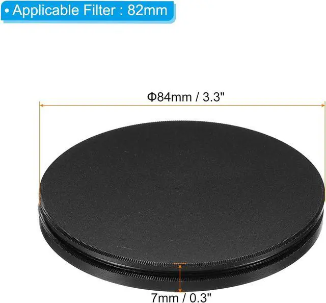 Alt view image 2 of 5 - PATIKIL 82mm Lens Cap, Camera Lens Cap Cover Universal Lens Filter Stack Cap Front Metal Protective Case Cover with Cleaning Cloth for Photography Camera Filter