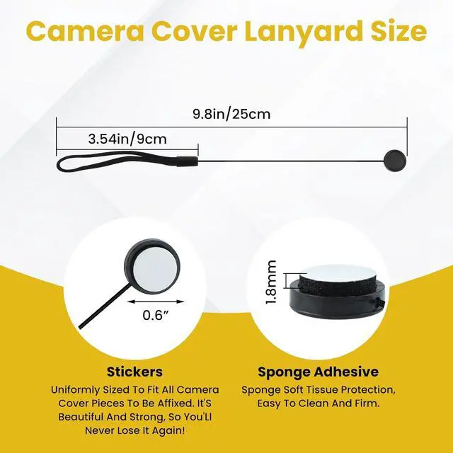 Alt view image 2 of 7 - 5 Pcs Camera Lens Cap Keeper, Elastic Lens Cover Leash | Lens Cap Holder for Ca-NonNi-konSo-nyFu-jifilmO-lympusPa-nasonic & Others SLR DSRL Mirrorless Lenses