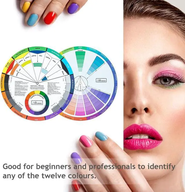 Alt view image 6 of 7 - Mcbazel 3 Pieces Artist Color Mixing Guides Wheel, Paint Mixing Learning Art Teaching Tool & Theory Chart for Painting, Makeup, Tattoo Design - Large & Pocket Sizes for Studio & Class (3 Sizes)