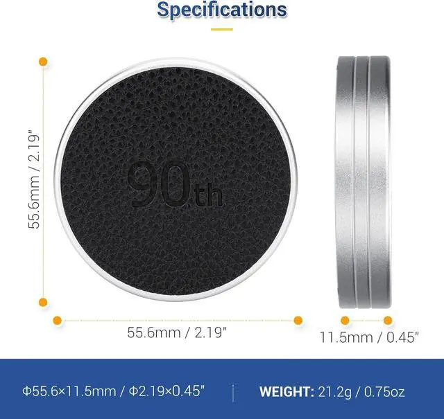Alt view image 5 of 7 - Retro Leather Lens Cap for Fujifilm Insta Mini EVO, Aluminum Anti-Dust Anti-Scratches Lightweight Camera Lens Cover with Soft EVA Interior, Accessories for Fuji Mini Evo Lens Protection Cover