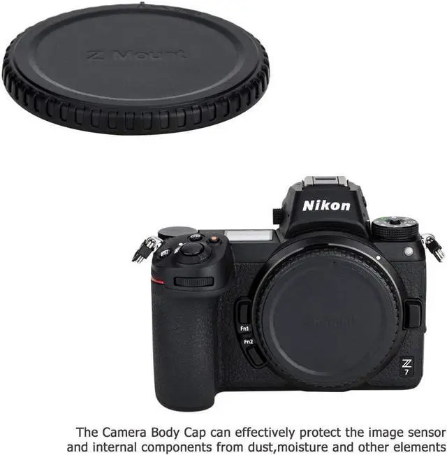 Alt view image 3 of 7 - JJC 2-Pack Z Mount Body Cap & Rear Lens Cover for Nikon Z6 III II Z7 II Z5 | Back Sensor Dust Cap for Z6III Z6II Z7II Z5II Z5 Z6 Z7 Z8 Z9 Z50 Z50 II Z50II ZR Zf Zfc Mirrorless Camera & Z Mount Lens