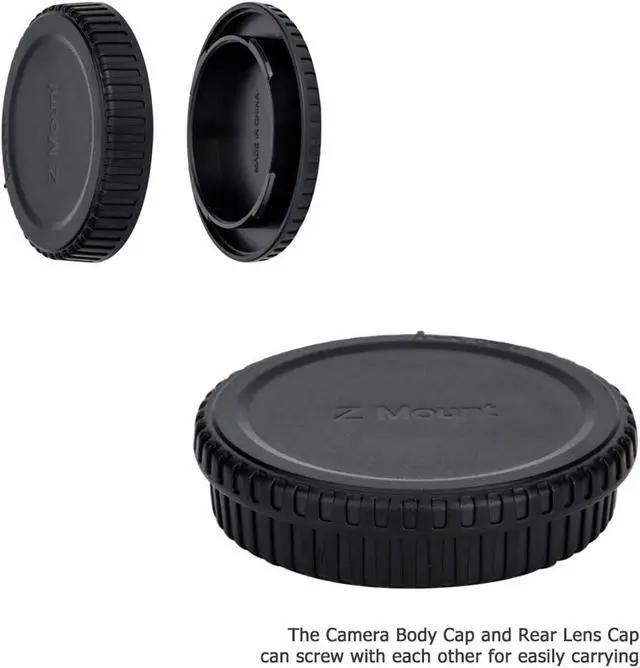 Alt view image 5 of 7 - JJC 2-Pack Z Mount Body Cap & Rear Lens Cover for Nikon Z6 III II Z7 II Z5 | Back Sensor Dust Cap for Z6III Z6II Z7II Z5II Z5 Z6 Z7 Z8 Z9 Z50 Z50 II Z50II ZR Zf Zfc Mirrorless Camera & Z Mount Lens