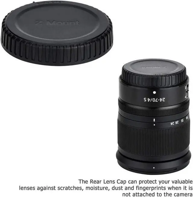 Alt view image 4 of 7 - JJC 2-Pack Z Mount Body Cap & Rear Lens Cover for Nikon Z6 III II Z7 II Z5 | Back Sensor Dust Cap for Z6III Z6II Z7II Z5II Z5 Z6 Z7 Z8 Z9 Z50 Z50 II Z50II ZR Zf Zfc Mirrorless Camera & Z Mount Lens