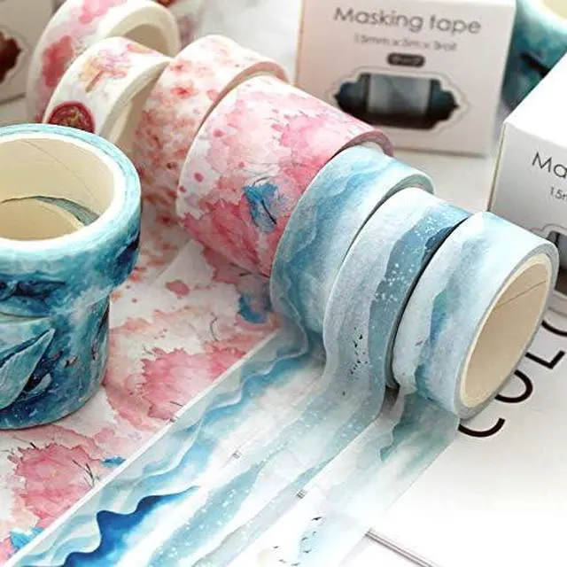 Alt view image 5 of 7 - YUBBAEX Cute Printed Washi Tape 3 Rolls Japanese-Style Masking Tape Set Decorative for Arts, DIY Crafts, Journal Supplies, Planners, Scrapbook, Card/Gift Wrapping (Lace Checkered)
