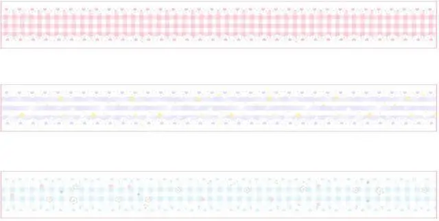 Alt view image 4 of 7 - YUBBAEX Cute Printed Washi Tape 3 Rolls Japanese-Style Masking Tape Set Decorative for Arts, DIY Crafts, Journal Supplies, Planners, Scrapbook, Card/Gift Wrapping (Lace Checkered)