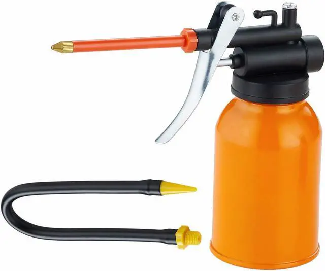 Alt view image 4 of 7 - 300ml Pump Oil Can with Flex and Straight Spout for All Lubrication Need of Car, Bikes and Machines