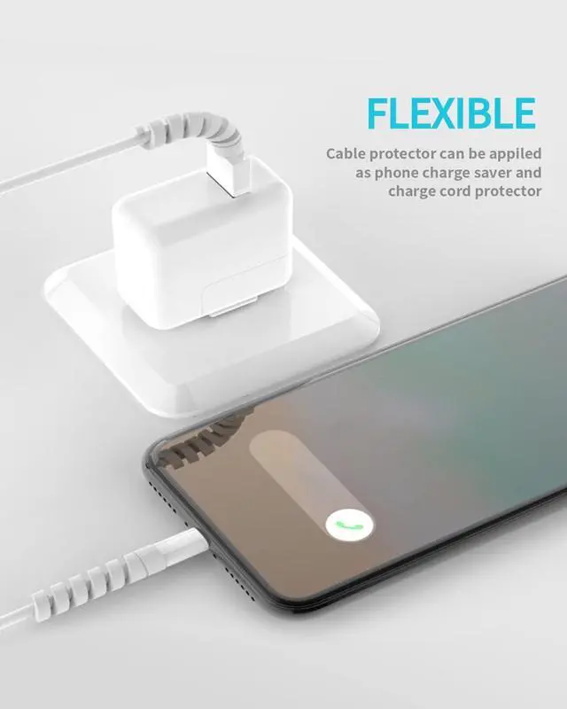 Alt view image 2 of 7 - Cable Protector for Phone Pad Notebook Silicone Cord Protector 12 PCS Charger Protectors - Cable Cord Saver for Headphone Laptop Cellphone Cable Accessories (Grey)