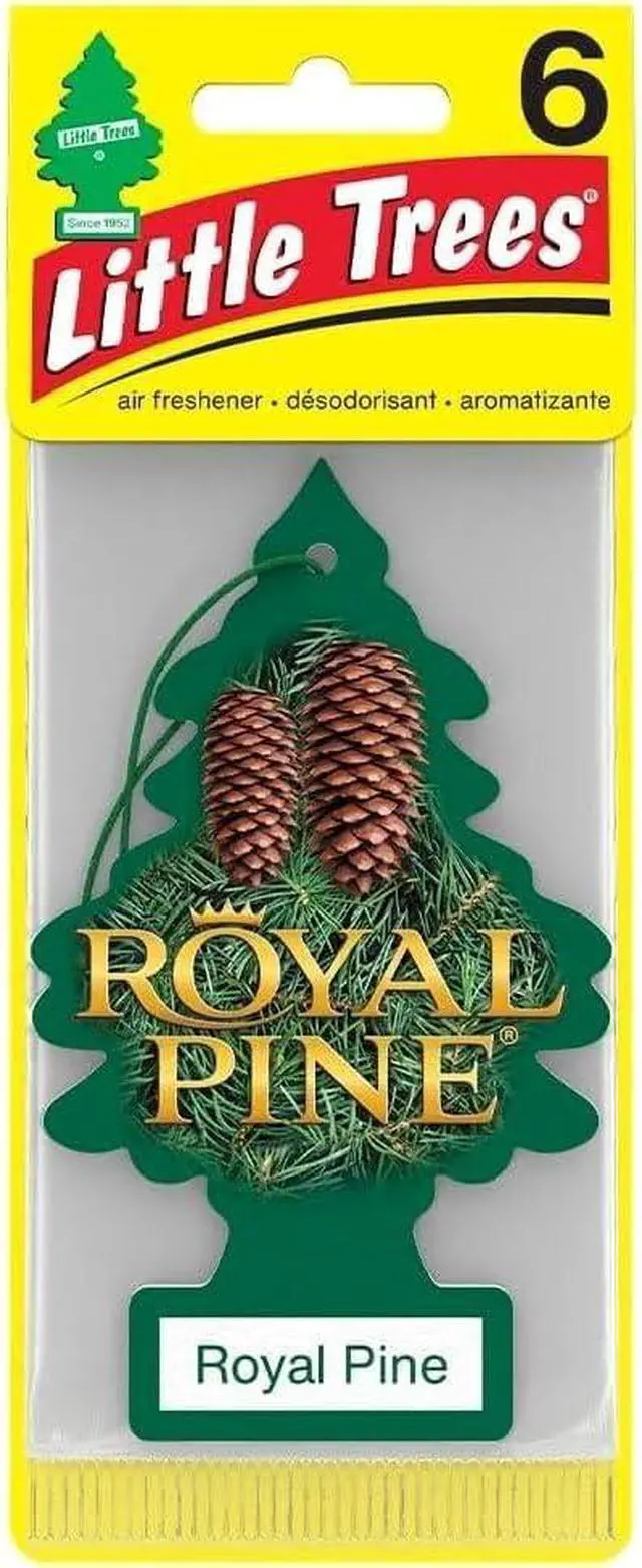 Alt view image 2 of 7 - LITTLE TREES Car Air Freshener | Hanging Paper Tree for Home or Car | Royal Pine | 6 Pack
