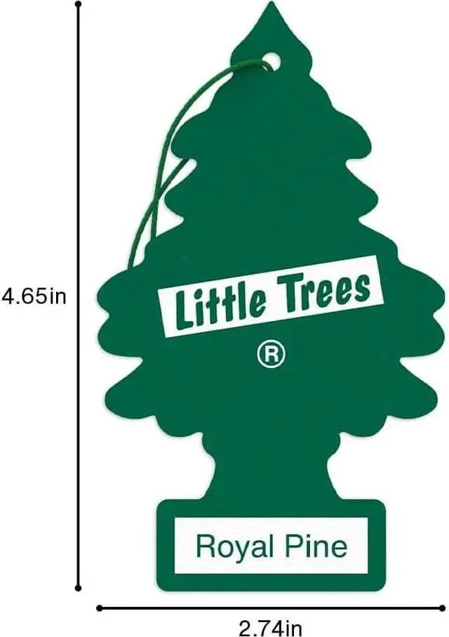 Alt view image 7 of 7 - LITTLE TREES Car Air Freshener | Hanging Paper Tree for Home or Car | Royal Pine | 6 Pack