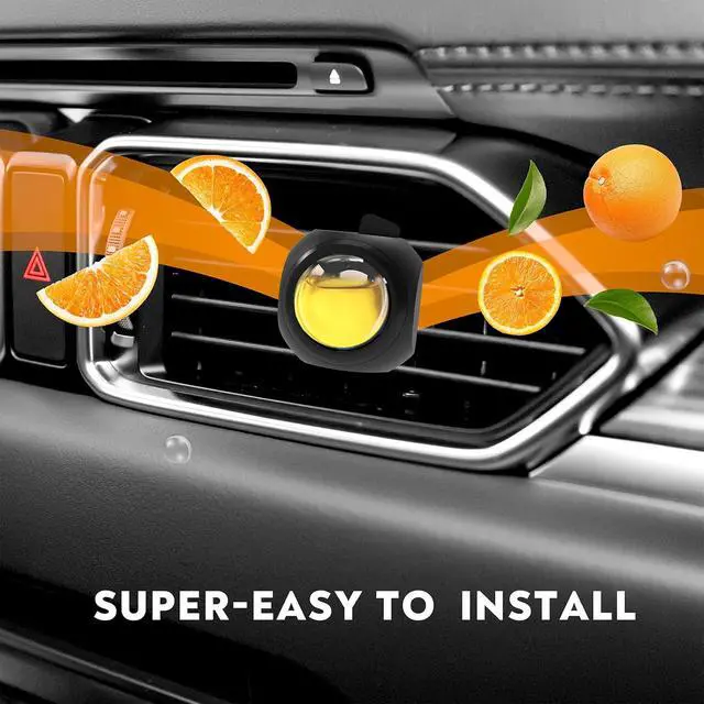 Alt view image 3 of 4 - Car Air Freshener Vent Clips, 8 Pack, Provides Long-Lasting Scent, Up to 240 Days, Odor Eliminator (Citrus)