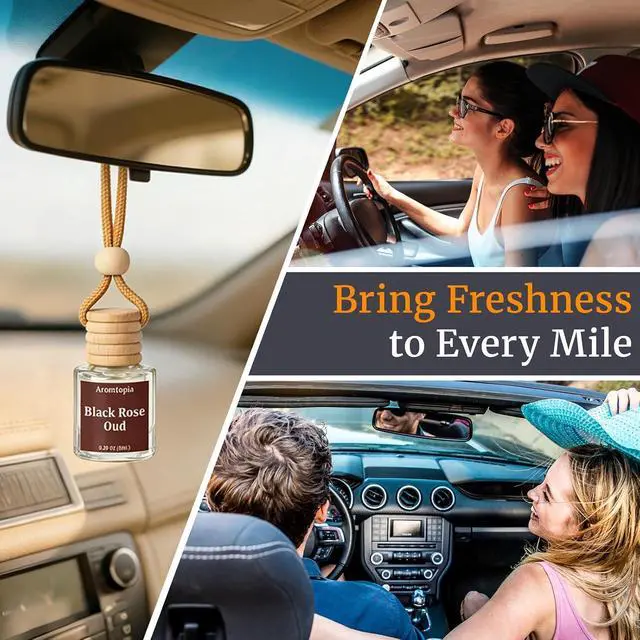 Alt view image 5 of 7 - Car Air Fresheners 2 Packs, Aromtopia Pink Beach Essential Oil Freshener for Cars, Cute Hanging Car Fragrance Diffuser for Women & Men, Long-Lasting Car Fragrance Gift