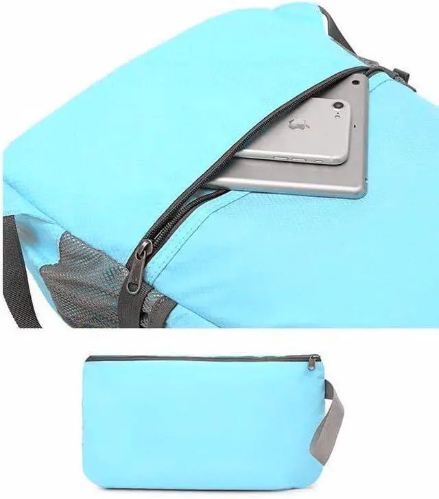Alt view image 5 of 7 - Geboldil Men's and women's waterproof backpack traveling backpack blue1